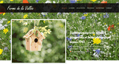 Desktop Screenshot of fermedelavallee.be